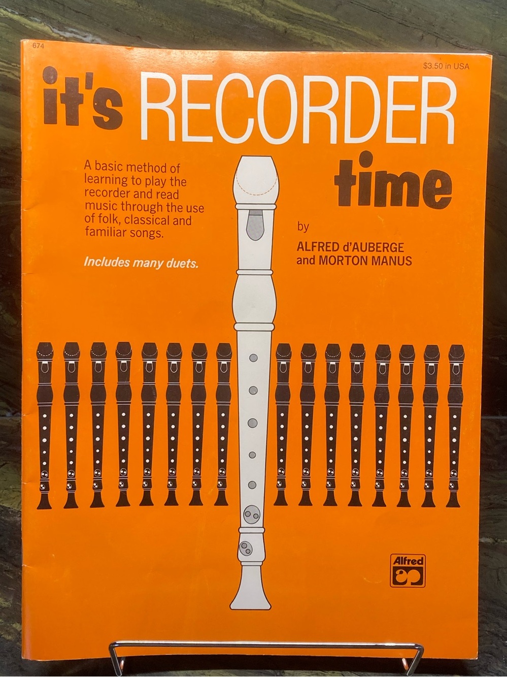 Recorder Time Music Book Paperback Vintage